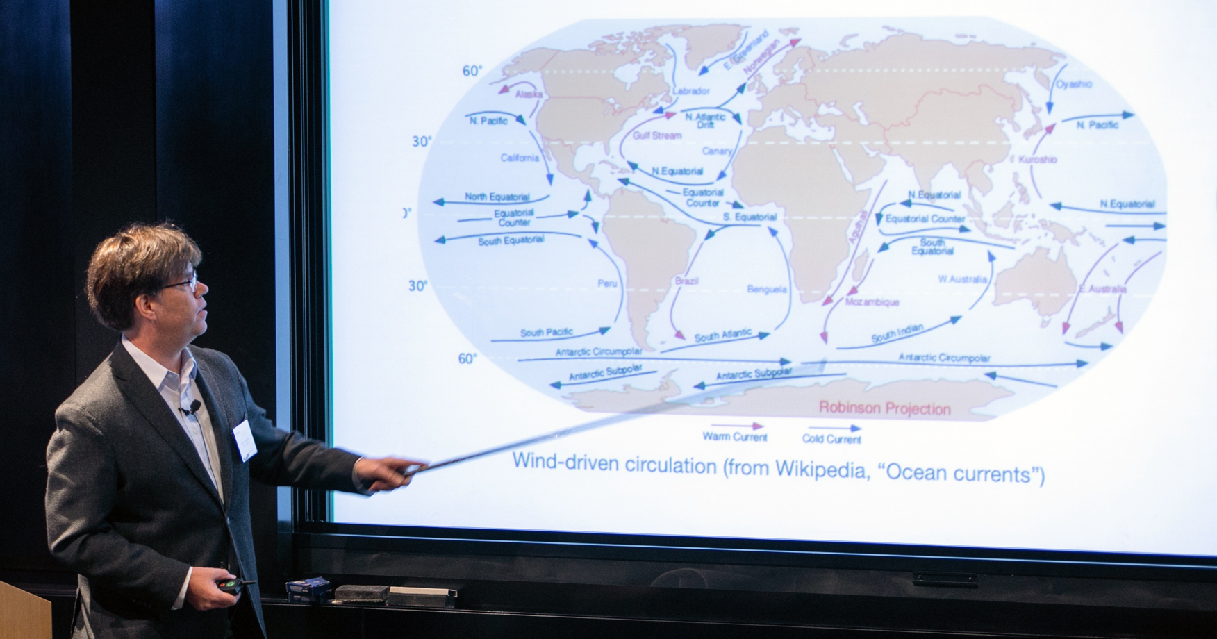 Pivot Fellow Alboin Lawrence presents at the program’s 2024 annual meeting at the Simons Foundation.